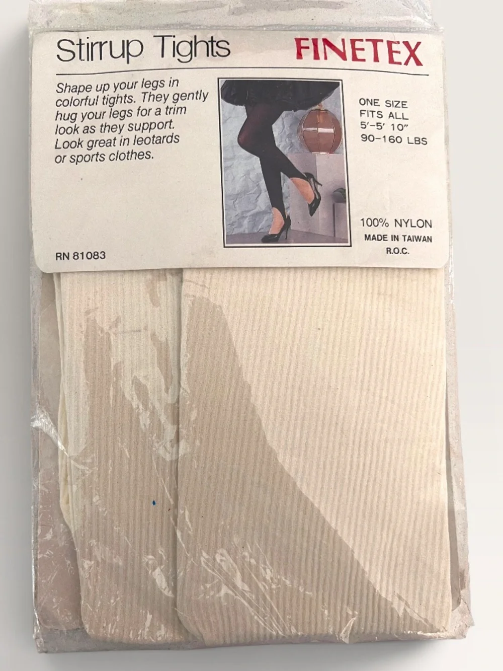 Vintage Stirrup Tights in OFF-WHITE